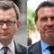 Former employees of the News of the World, Andy Coulson left and Clive Goodman